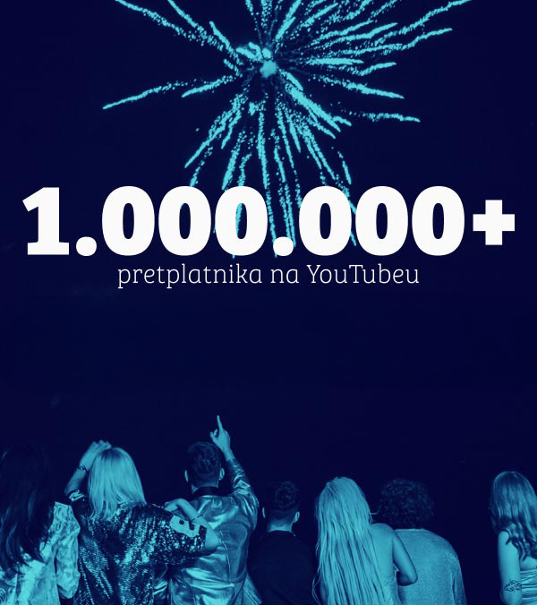 1.000.000+ pretplatnika na YouTubeu