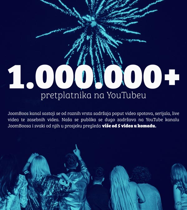 1.000.000+ pretplatnika na YouTubeu